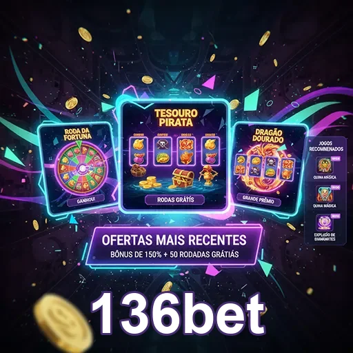 Imagem promocional do 136bet com destaque para o site de apostas online e opções de esportes e jogos